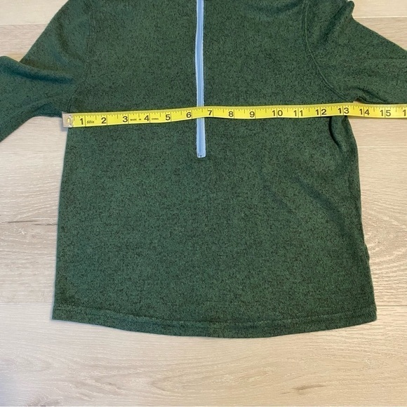 Urban Outfitters Out From Under Crop Long Sleeve Half Zip Blue Stripe Collar, M - Picture 10 of 10